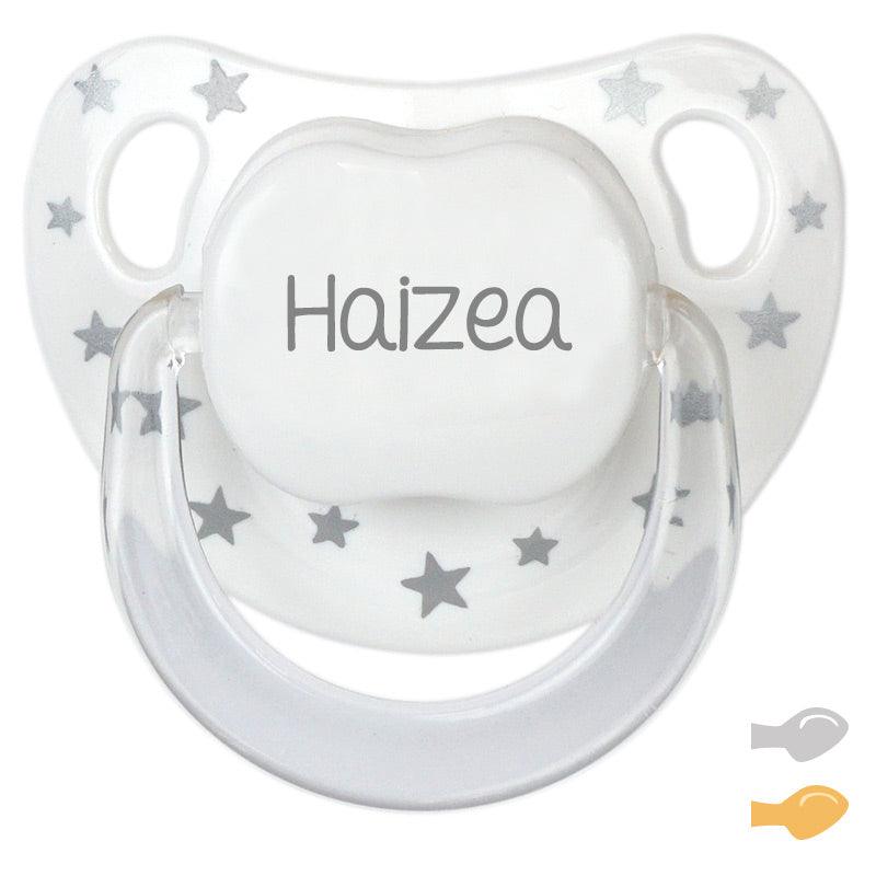 Chupete Personalizado Bebé Mi Pipo Baby Chic Blanco/Plata - Nanetes #